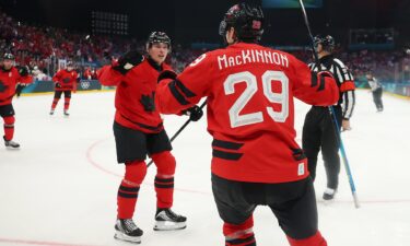 Canada on the ice at Milan Cortina