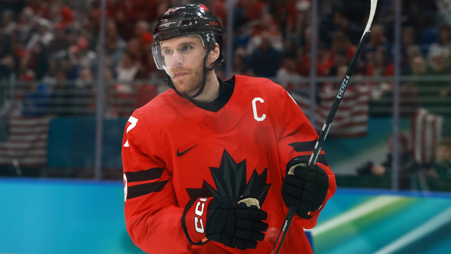 <i>NBC Olympics</i><br/>Connor McDavid during the Winter Olympics.