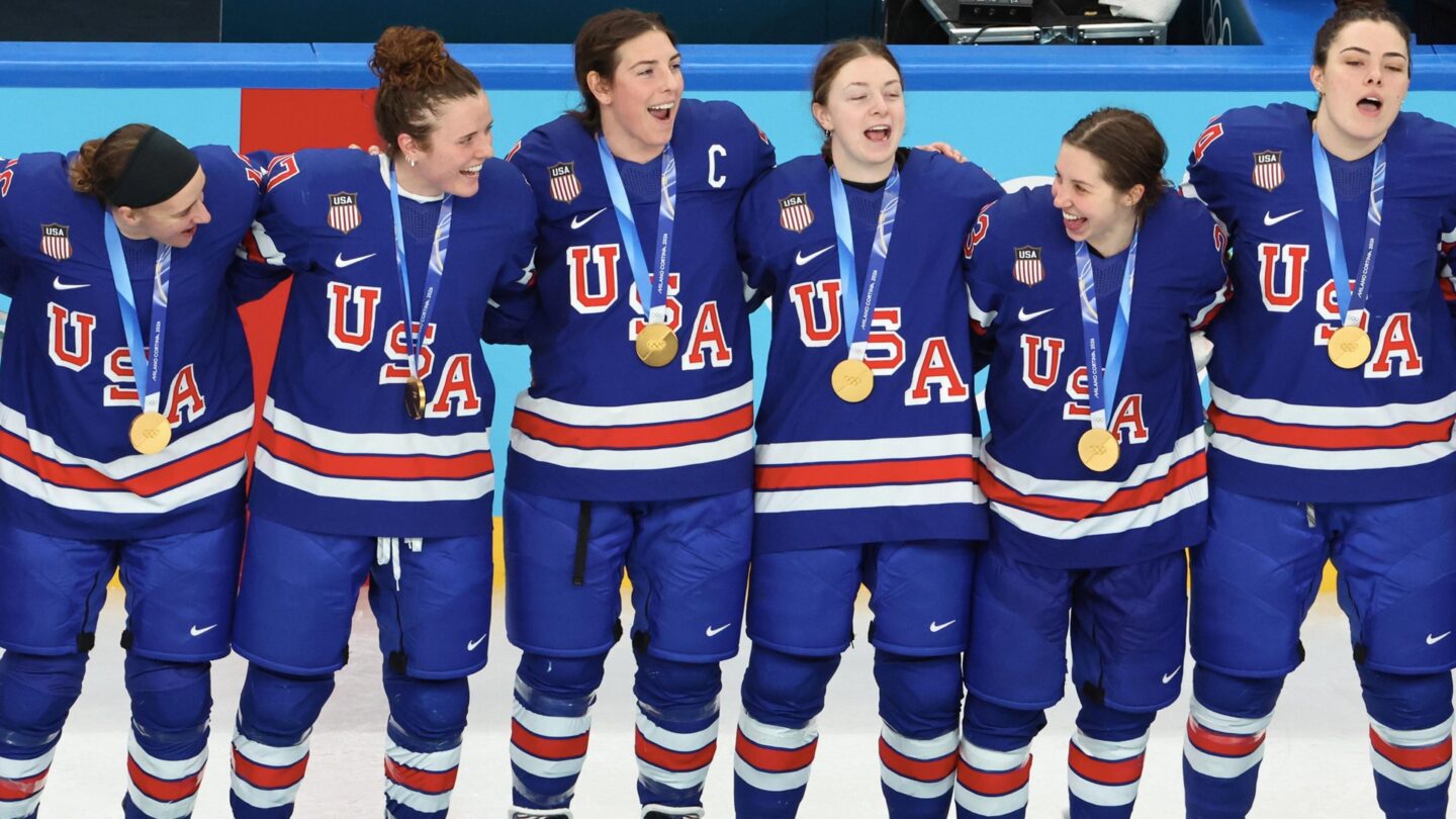 <i>NBC Olympics</i><br/>Hilary Knight and her teammates