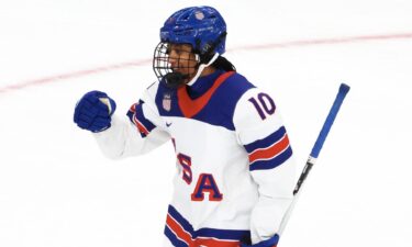 Laila Edwards skates for Team USA hockey