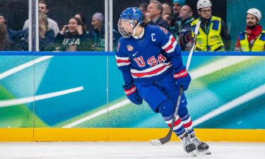 Hilary Knight on the ice.