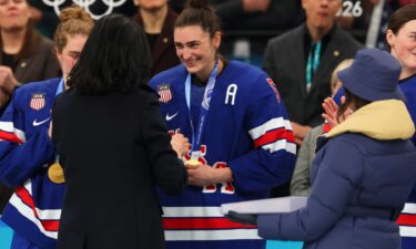 Megan Keller after Team USA's gold win.