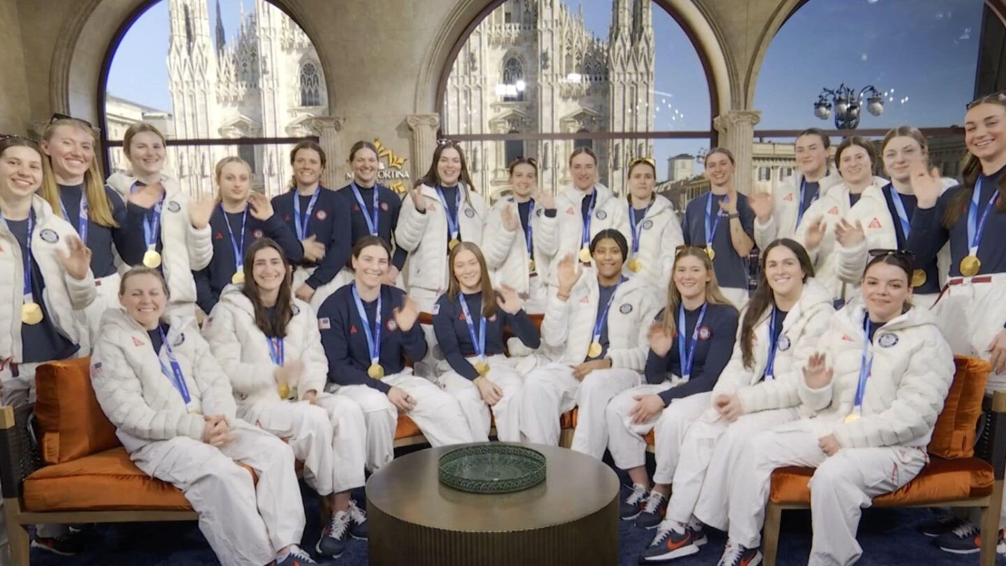<i>NBC Olympics</i><br/>Team USA hockey talks with TODAY from Milan