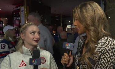 Amber Glenn and Maria Taylor