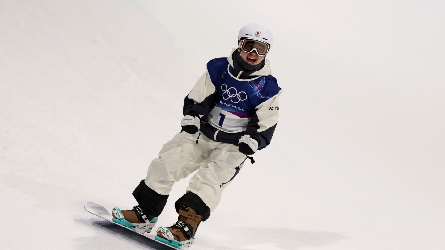 Yuto Totsuka celebrates