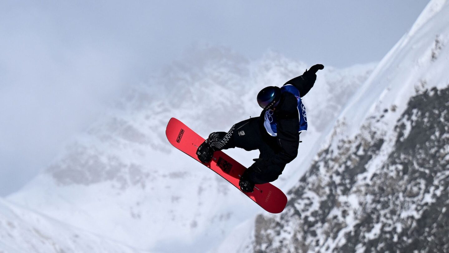 Dane Menzies competes in slopestyle qualifying