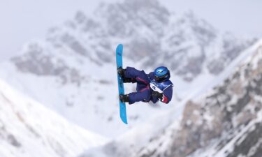 Jake Canter competes in slopestyle qualifying