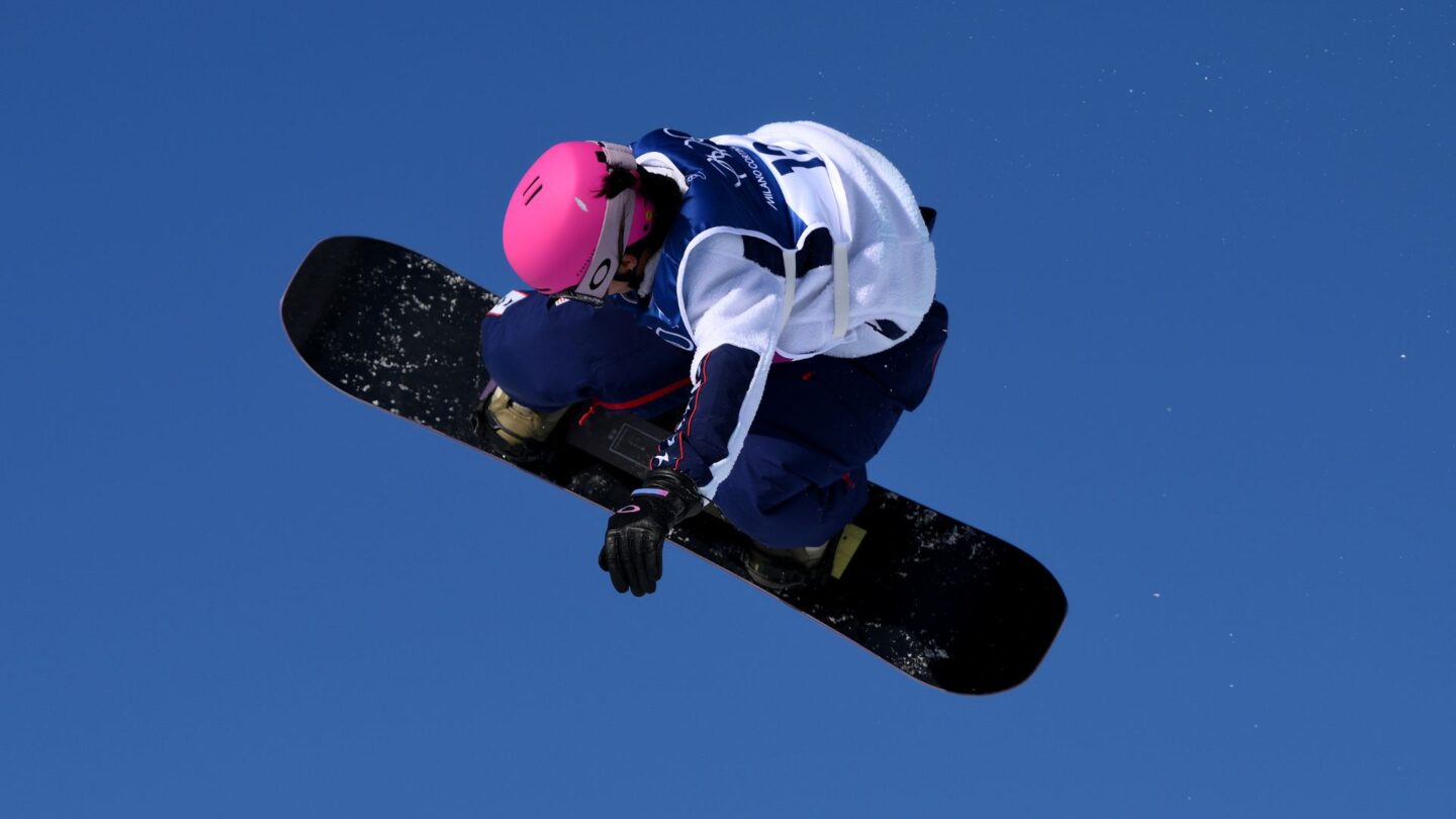 Lily Dhawornvej competes in slopestyle qualifying