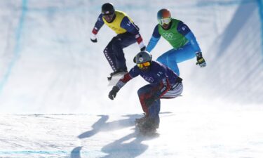 Krystof Choura crosses the finish line