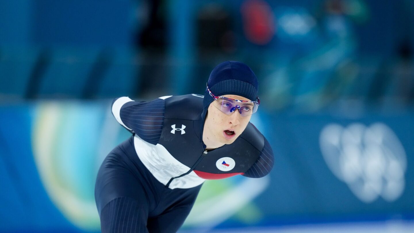 Metodej Jilek competes in the 10