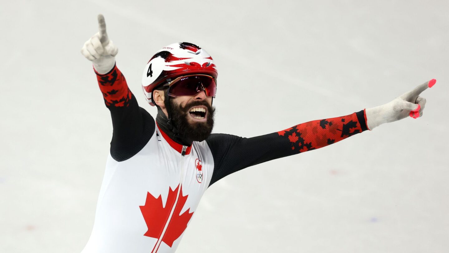 <i>NBC Olympics</i><br/>Steven Dubois celebrates his win