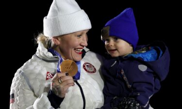 Kaillie Humphries and her son