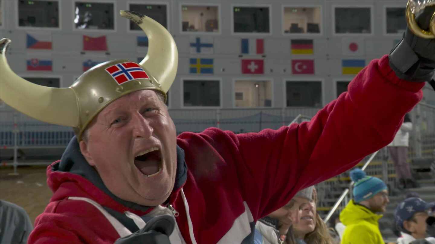 <i>NBC Olympics</i><br/>One of the many fans at the Milan Cortina Winter Olympics.