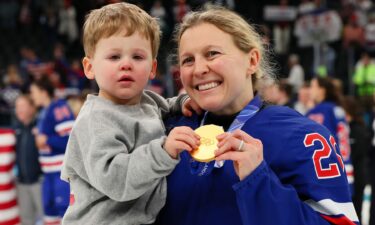 Kendal Coyne Schofield and son