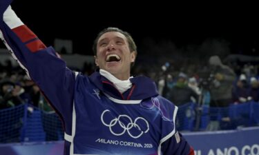 Athlete medal reaction