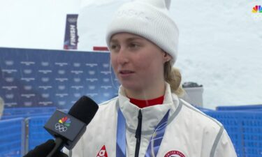 Liz Lemley after winning bronze.