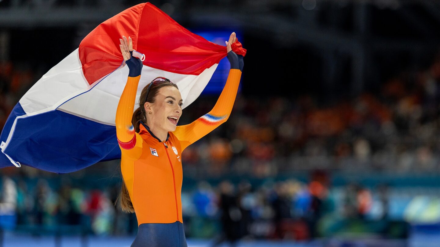 Femke Kok after her gold medal win.