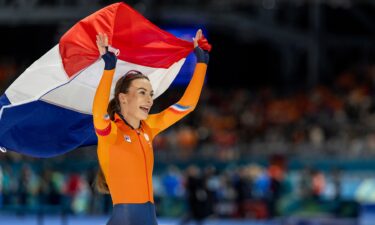 Femke Kok after her gold medal win.