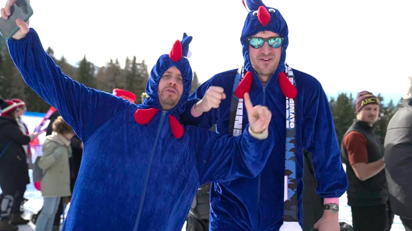 Fans at the 2026 Winter Olympics.