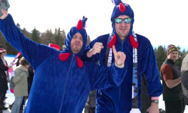 Fans at the 2026 Winter Olympics.