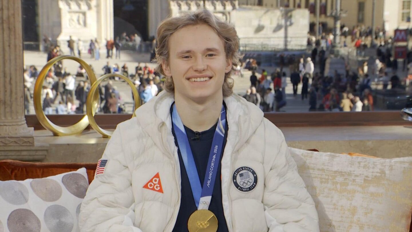 <i>NBC Olympics</i><br/>Ilia Malinin talks with TODAY from Milan