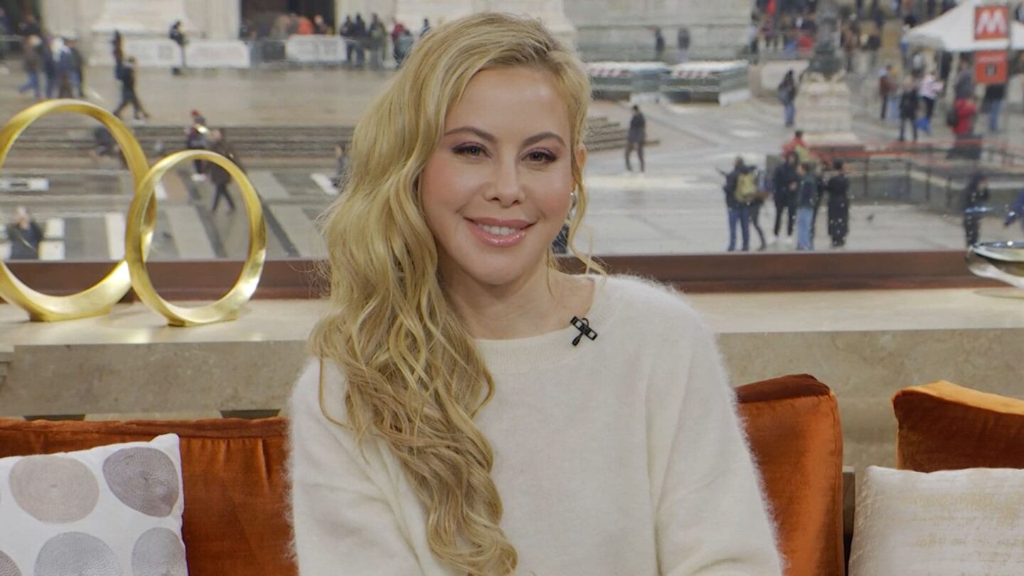 <i>NBC Olympics</i><br/>Tara Lipinski sits in Milan talking to TODAY hosts