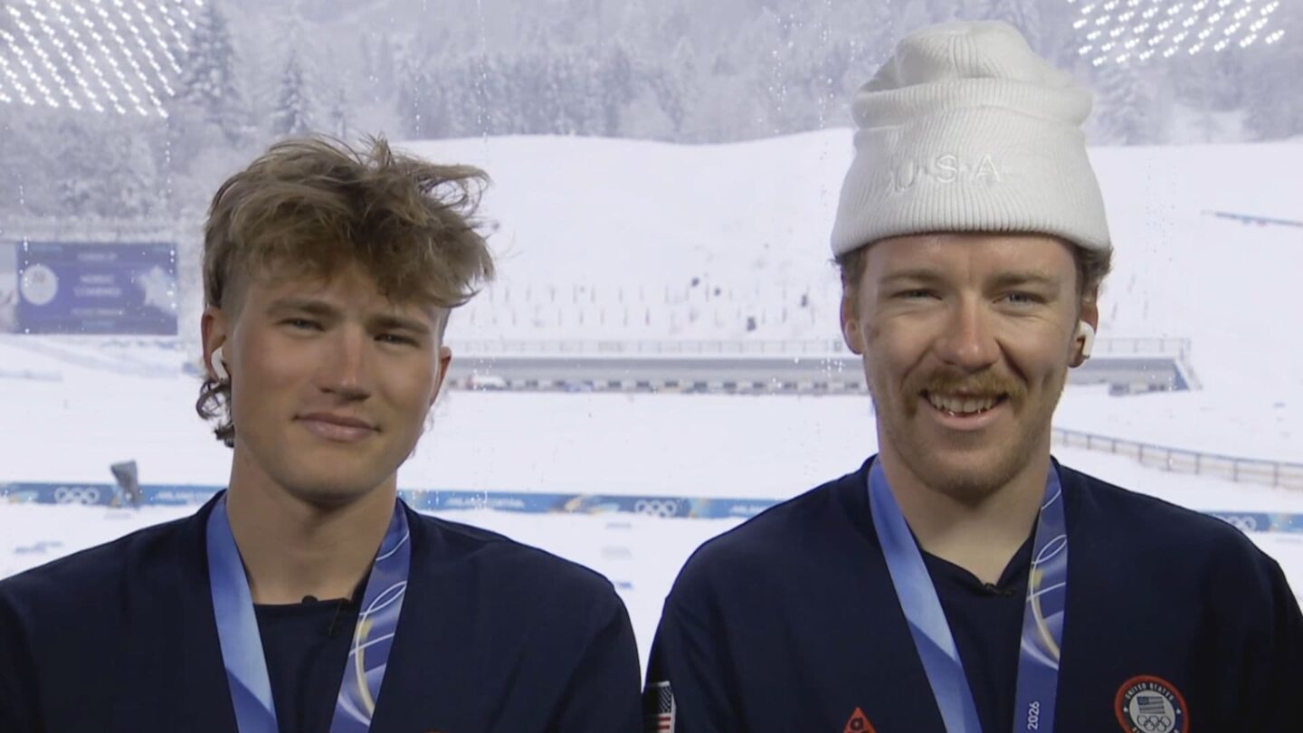 <i>NBC Olympics</i><br/>Ben Ogden and Gus Schumacher talk to TODAY from Italy