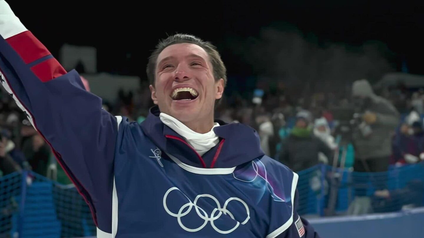 <i>NBC Olympics</i><br/>Alex Ferreira after his gold medal win.