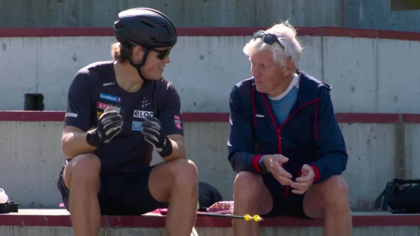 <i>NBC Olympics</i><br/>Johannes Hoesflot Klaebo and grandfather