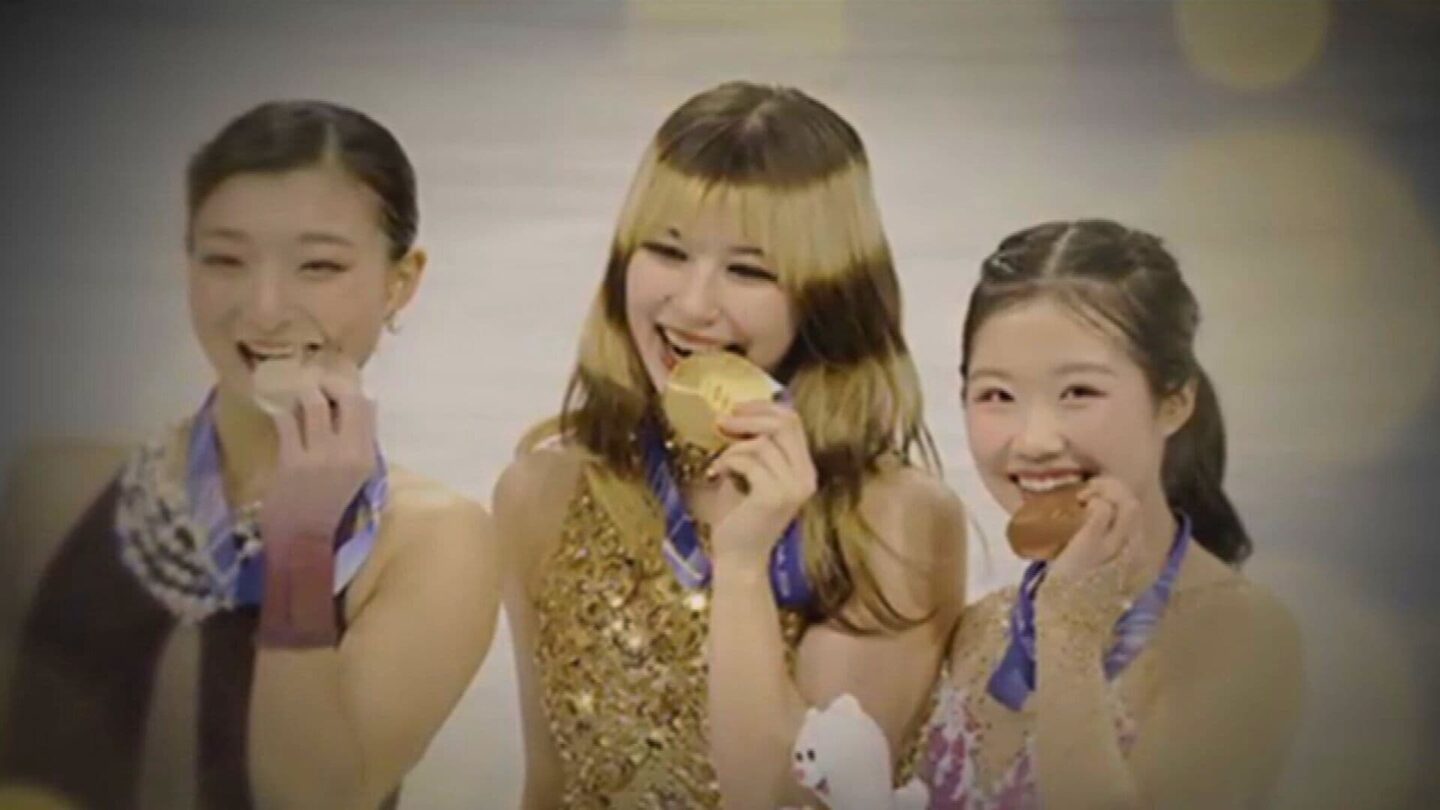 <i>NBC Olympics</i><br/>Alysa Liu with gold medal