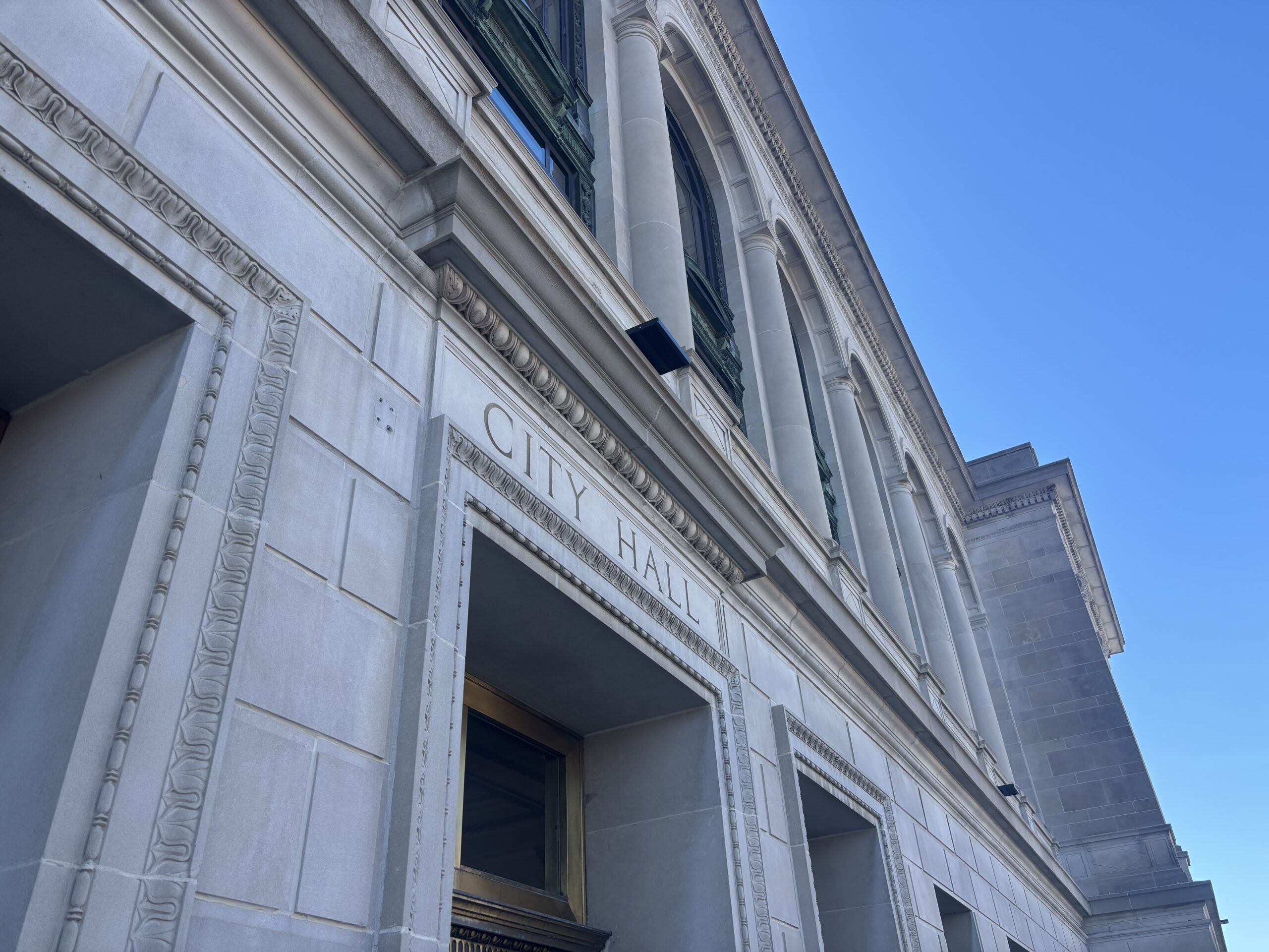 Outside of St. Joseph City Hall.