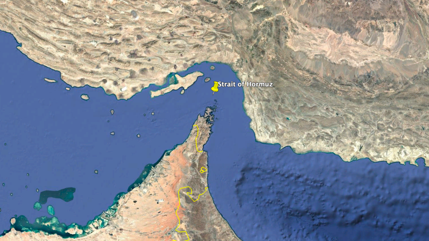 Strait of Hormuz, one of the world's busiest oil shipping channels