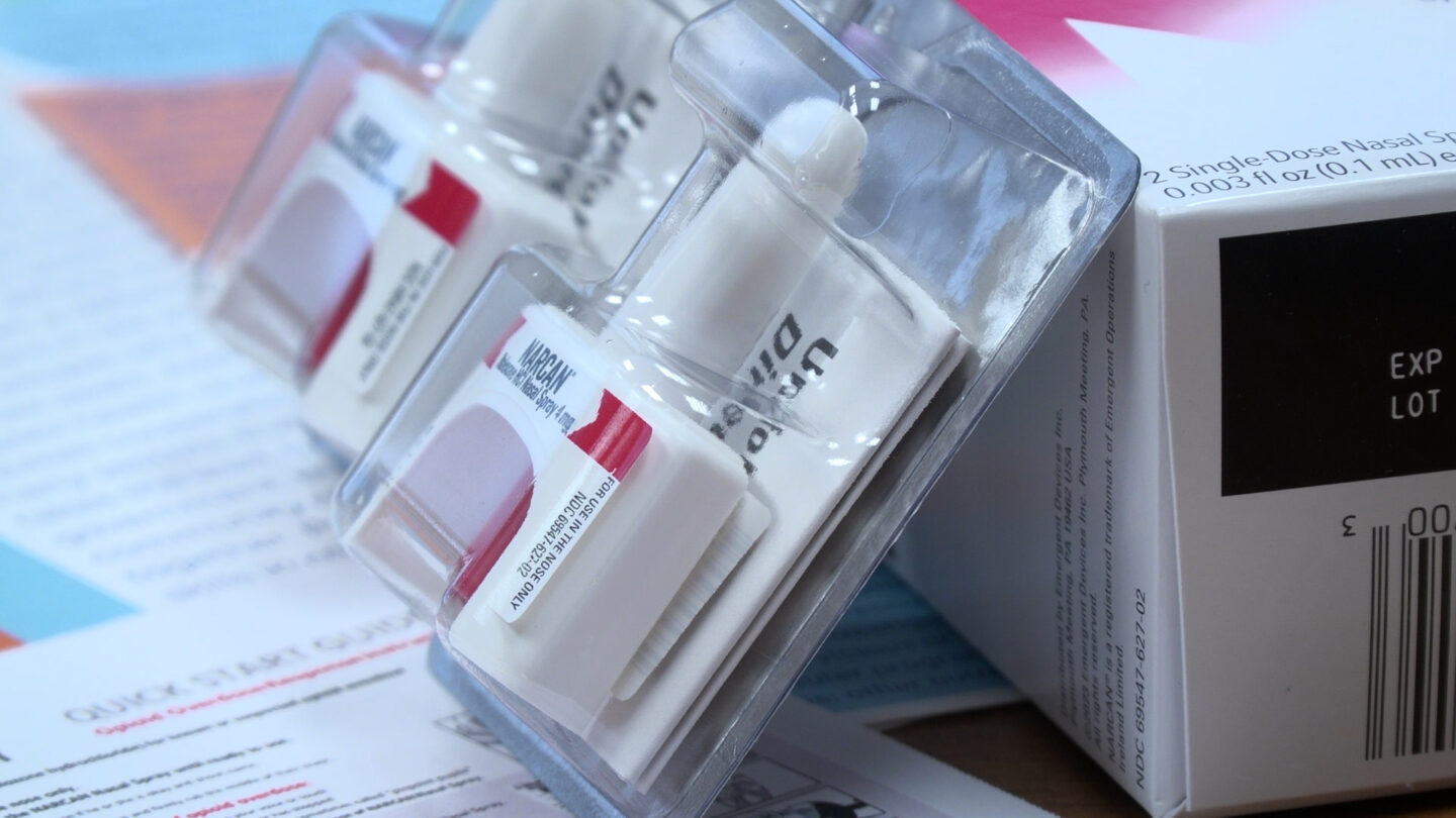 Narcan nasal spray at the St. Joseph Health Department.