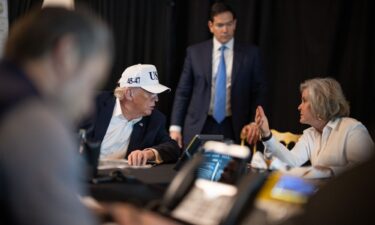 In this photo released by the White House on X