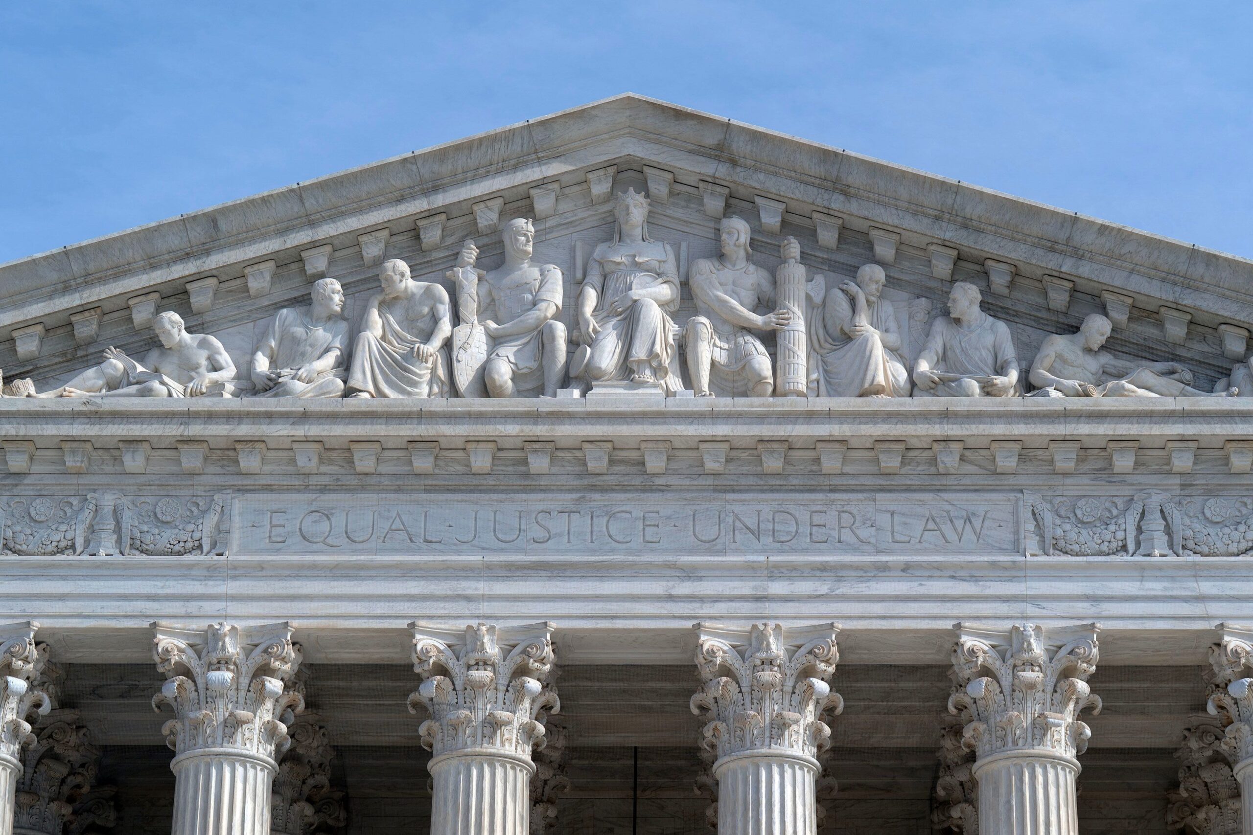 <i>Jose Luis Magana/AP via CNN Newsource</i><br/>The U.S. Supreme Court is seen Friday