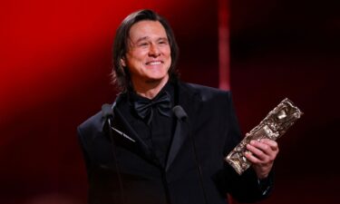 Canadian actor Jim Carrey at the César Film Awards ceremony in Paris on February 26