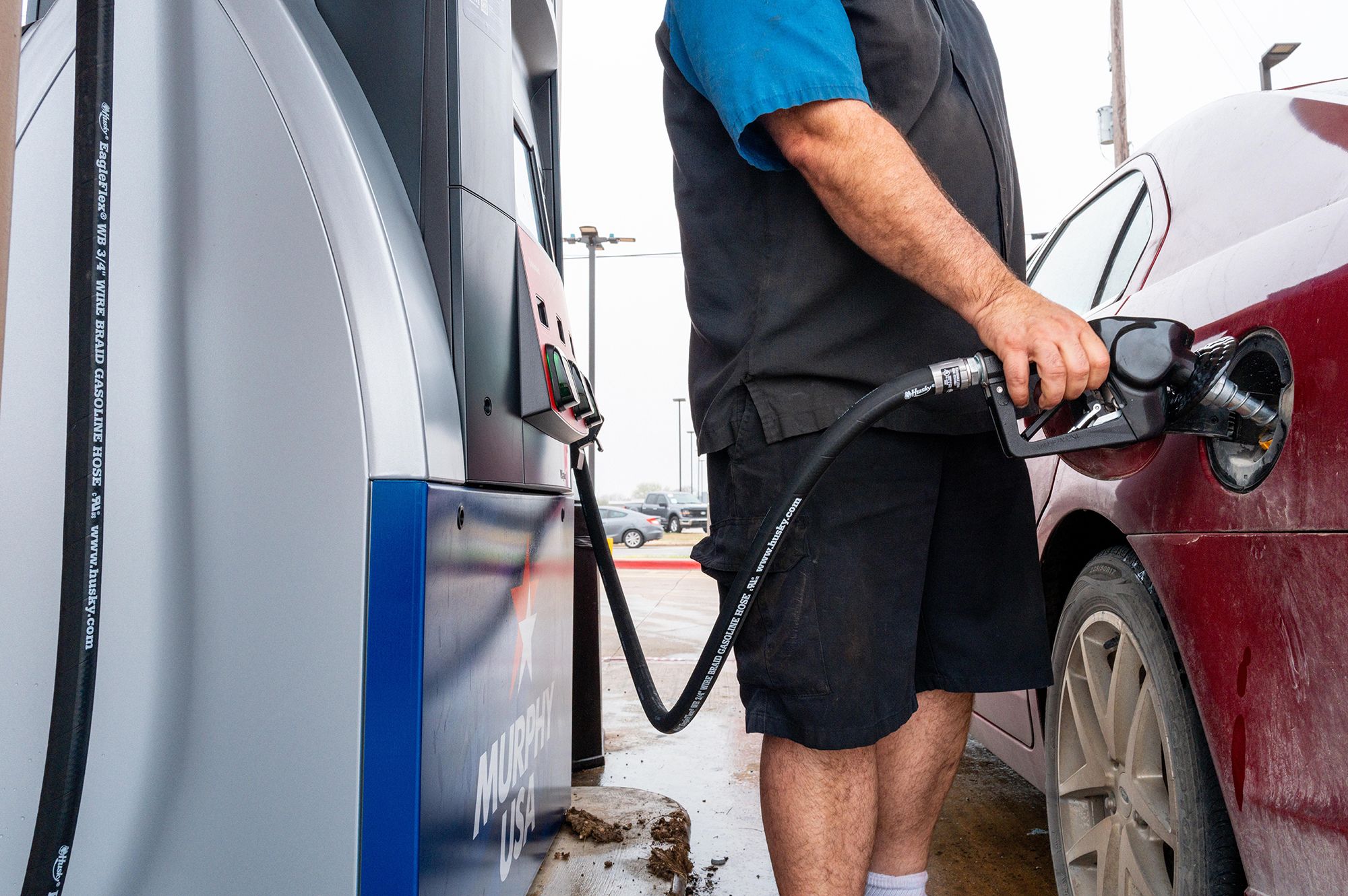 <i>Brandon Bell/Getty Images via CNN Newsource</i><br/>Prices at the pump have skyrocketed since the US-Israeli conflict with Iran began.