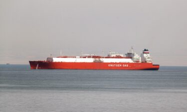 A tanker carrying petroleum products in the Red Sea near the entrance of the Suez Canal on March 11.