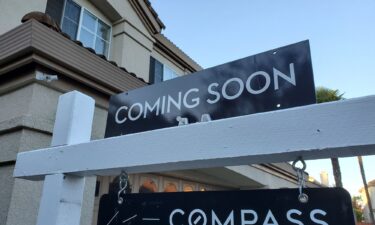 Home for sale with sign from real estate brokerage Compass in San Ramon