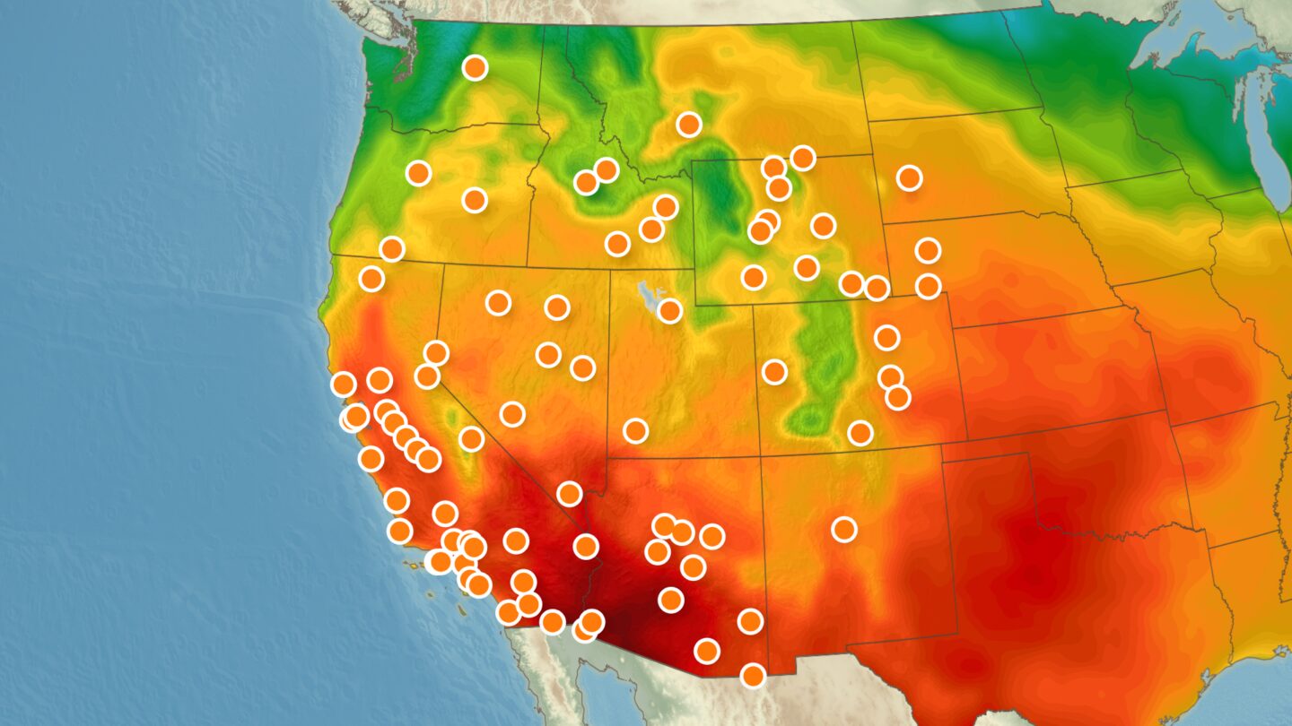 <i>CNN Weather via CNN Newsource</i><br/>An unprecedented heat wave in the West is on the verge of breaking the record for the hottest March temperature anywhere in the United States: 108 degrees. It’s an alarming signal of how hot the planet is getting and how fast it’s happening.