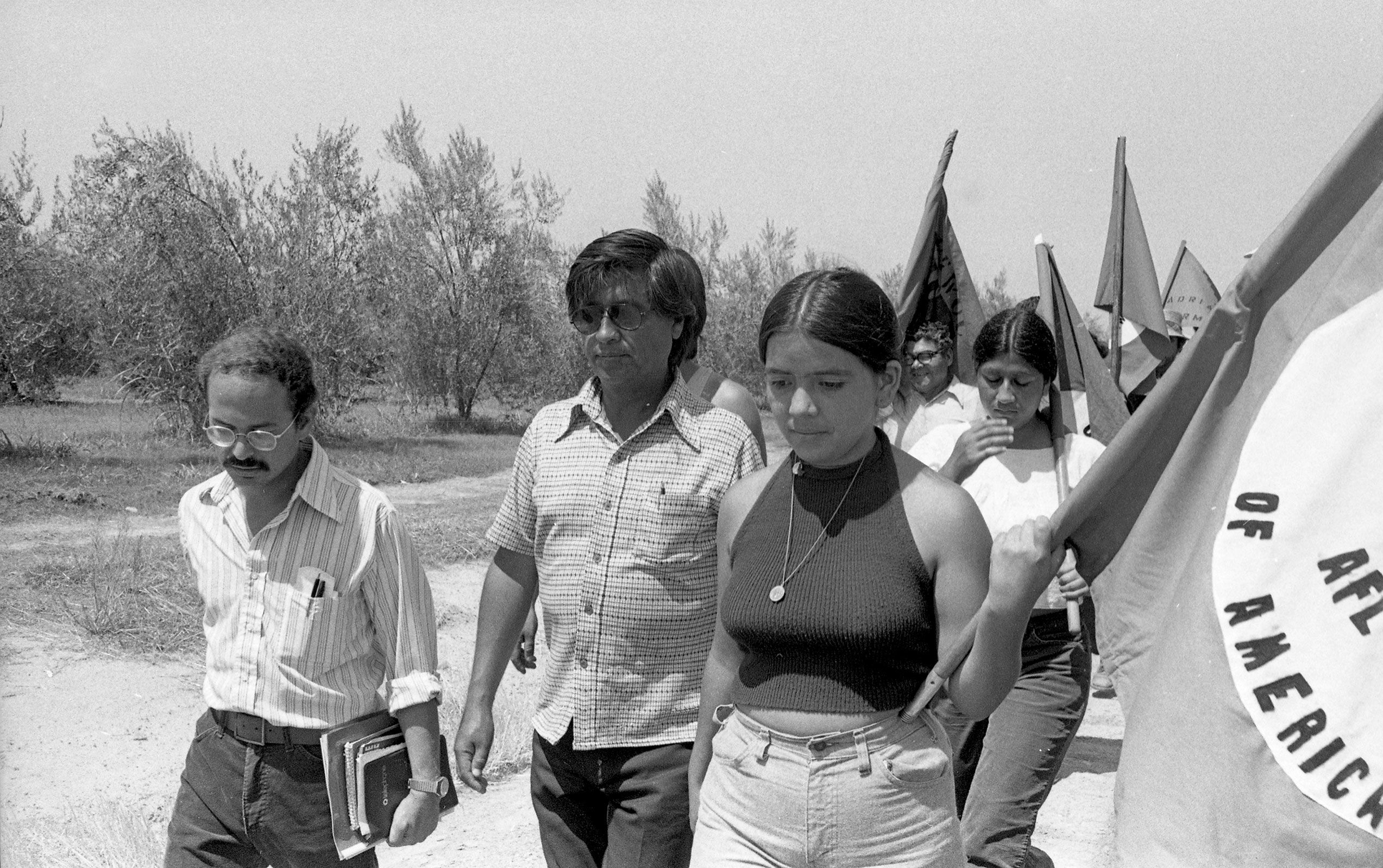 <i>Anonymous/AP via CNN Newsource</i><br/>Cesar Chavez speaks at a news conference on September 16