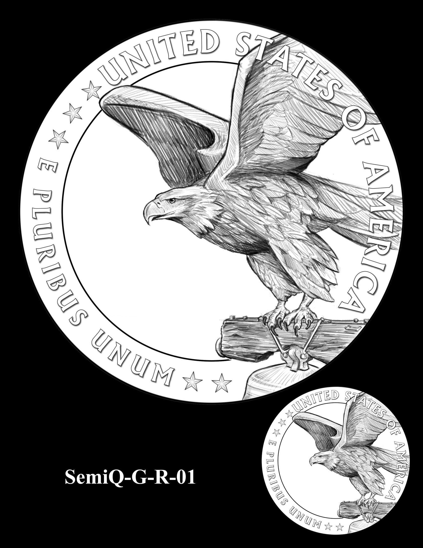 <i>US Treasury via CNN Newsource</i><br/>The design of the America 250 commemorative gold coin.