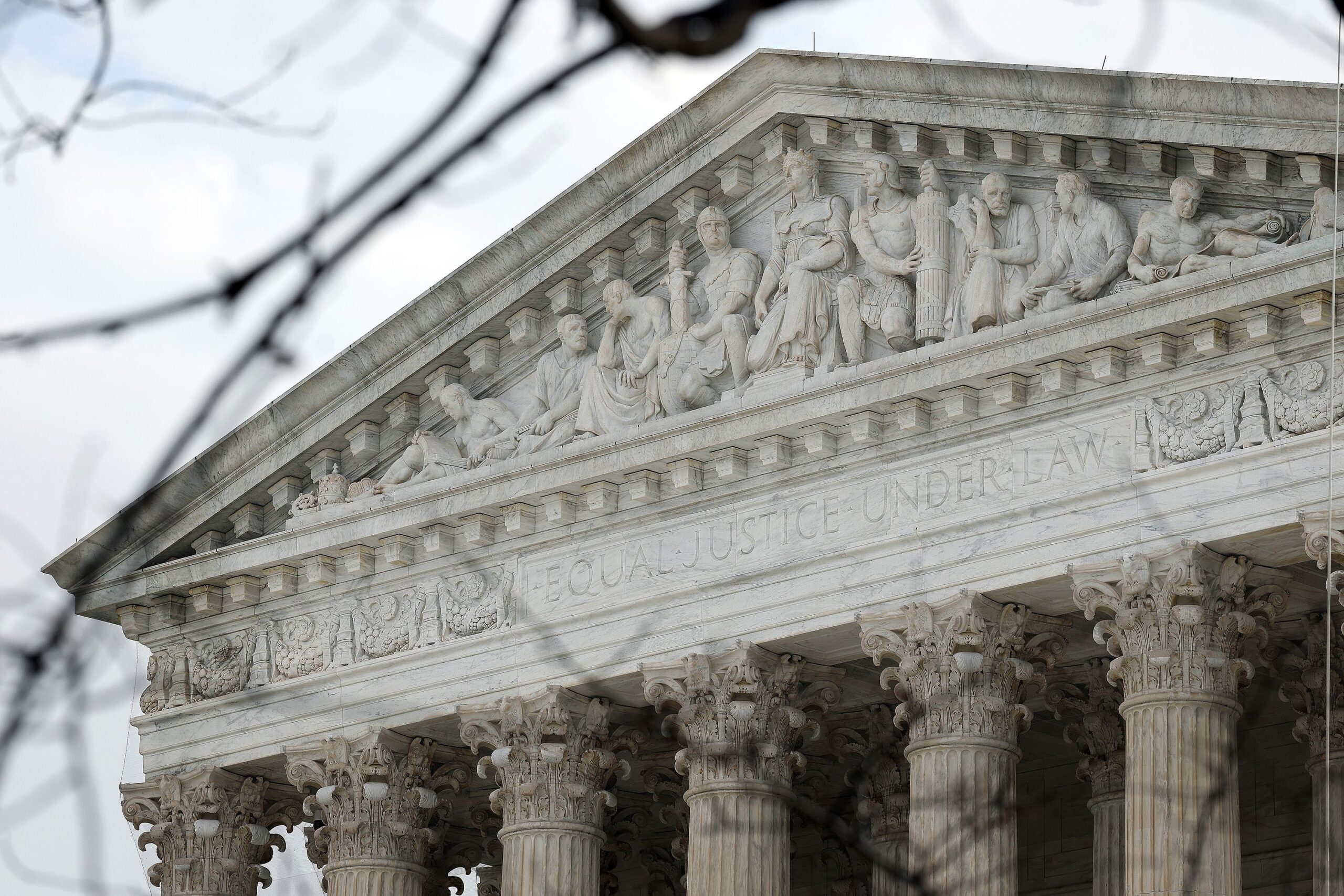 <i>Kevin Dietsch/Getty Images via CNN Newsource</i><br/>The U.S. Supreme Court is seen on March 04