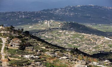 Destroyed houses and buildings in southern Lebanon are seen across the border from the Upper Galilee in northern Israel on March 20.