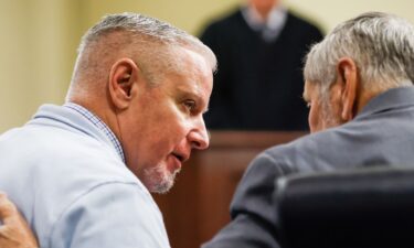 Colin Gray listens to his attorney during closing arguments in his trial at Barrow County Courthouse in Winder