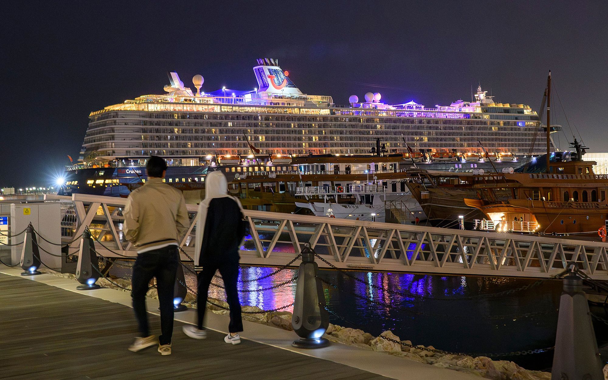 <i>Gallo Images/Getty Images via CNN Newsource</i><br/>A satellite view of the Strait of Hormuz