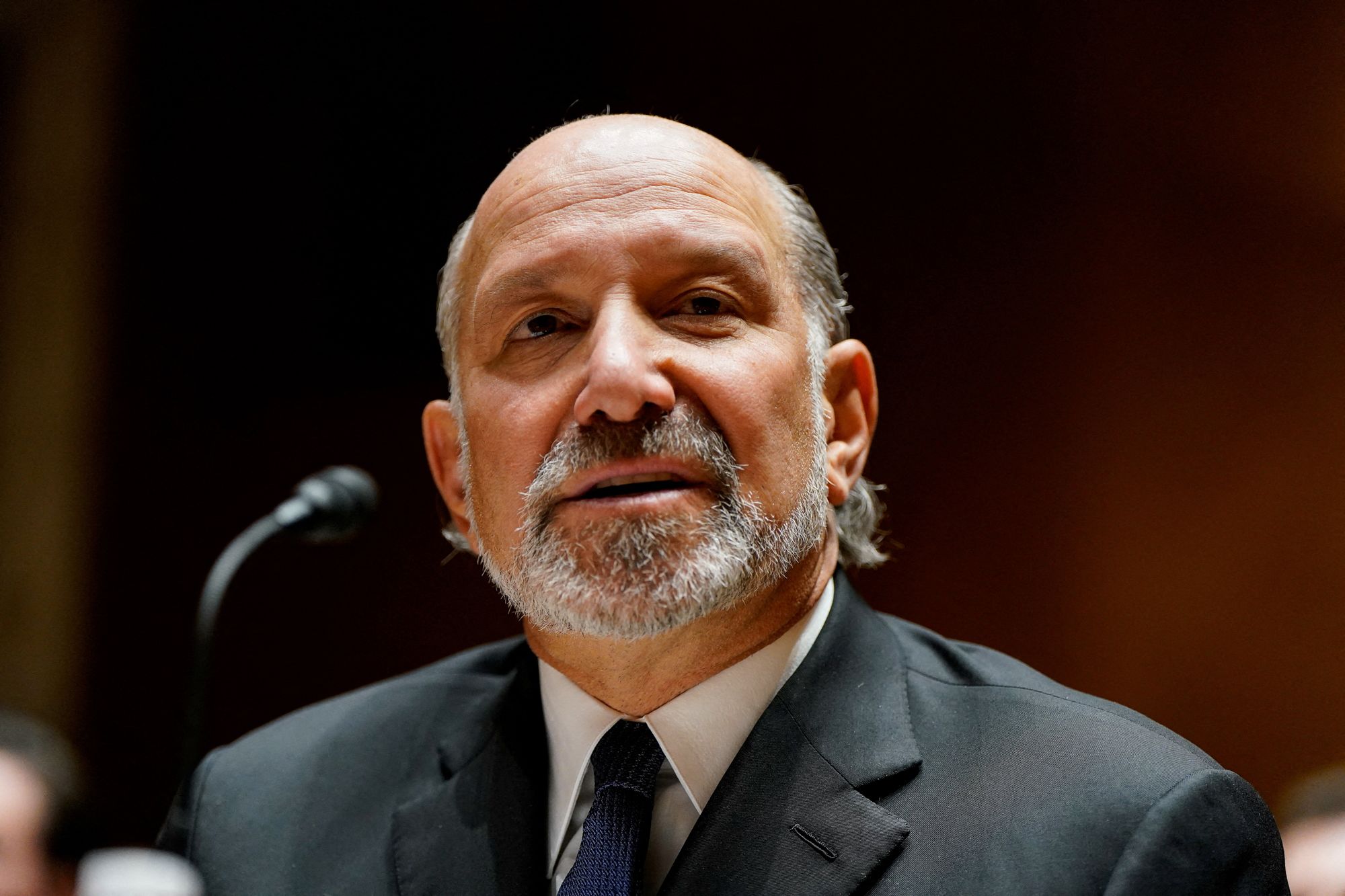 <i>Elizabeth Frantz/Reuters/File via CNN Newsource</i><br/>US Commerce Secretary Howard Lutnick sits to testify before a Senate appropriations subcommittee on Capitol Hill in Washington