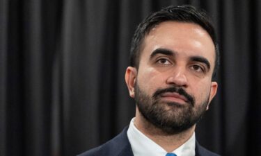 New York Mayor Zohran Mamdani attends a news conference in New York on Tuesday.