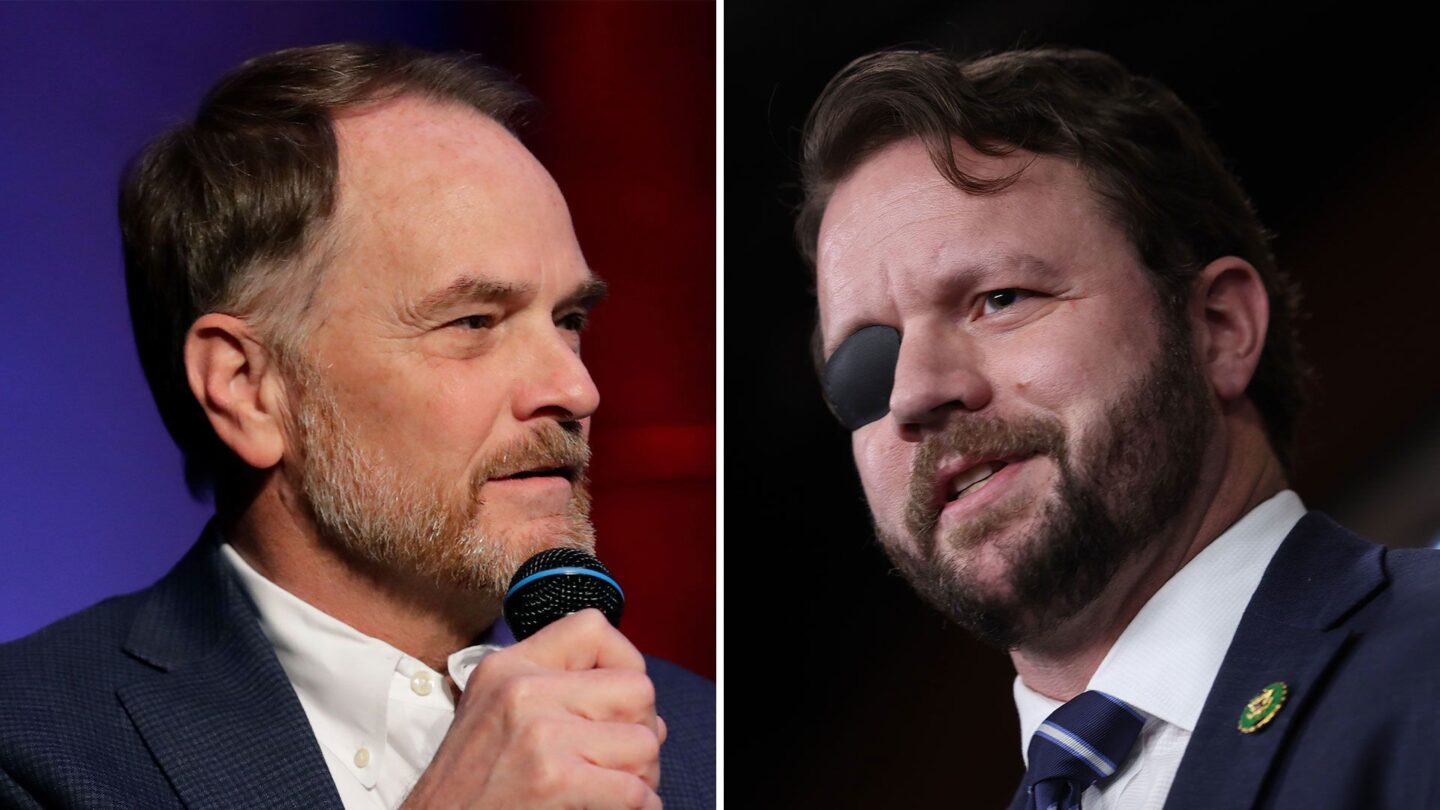 <i>Getty Images via CNN Newsource</i><br/>Texas state Rep. Steve Toth is projected to defeat Rep. Dan Crenshaw.