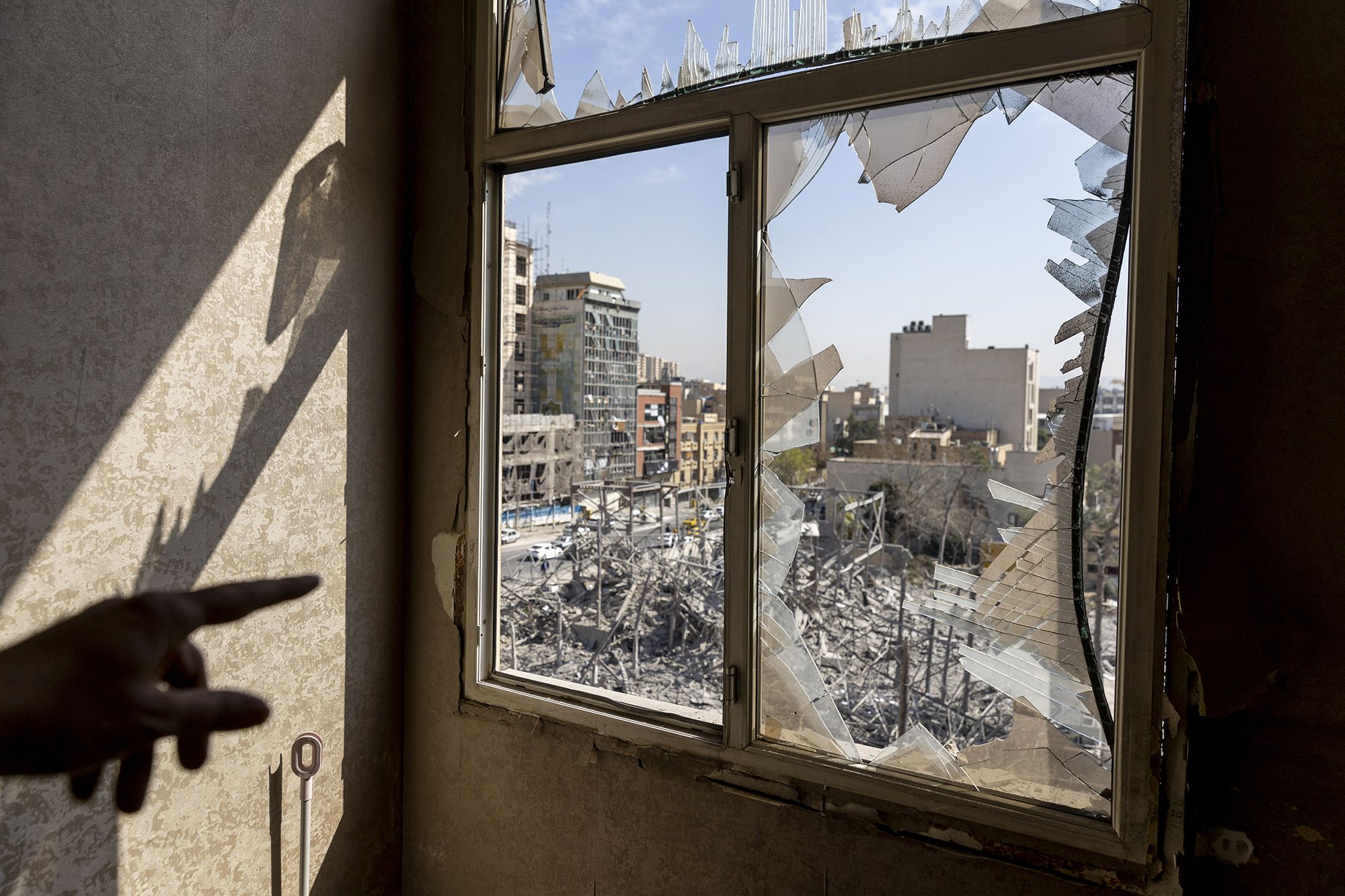 <i>Majid Saeedi/Getty Images via CNN Newsource</i><br/>A view of a destroyed police facility